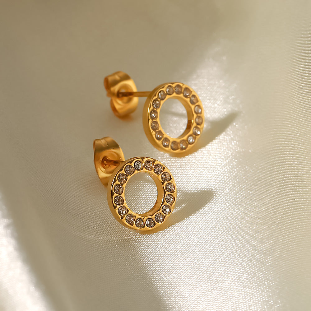 Halo Circle Studs