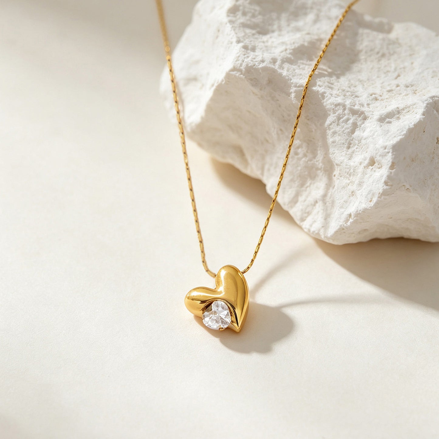 Heart Warming Crystal Necklace