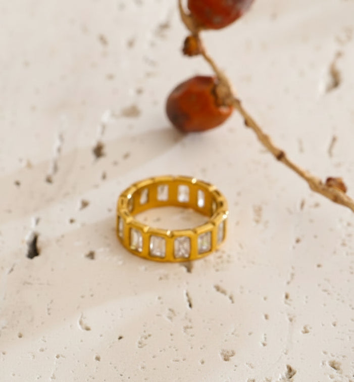Eternity Crystal Banded Ring