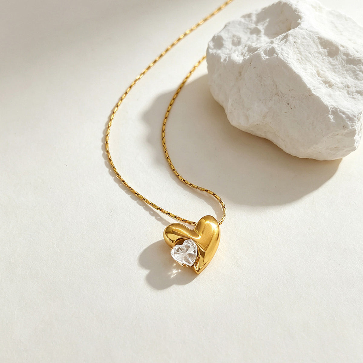 Heart Warming Crystal Necklace