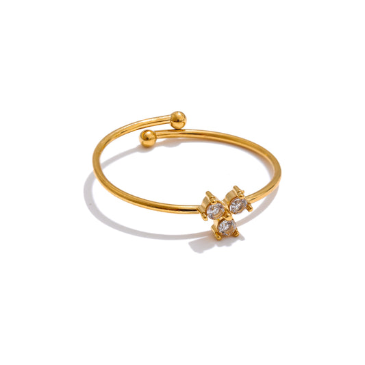 Tri-Crystal Constellation Ring