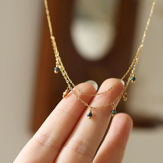 Cascade Teal Drop Necklace