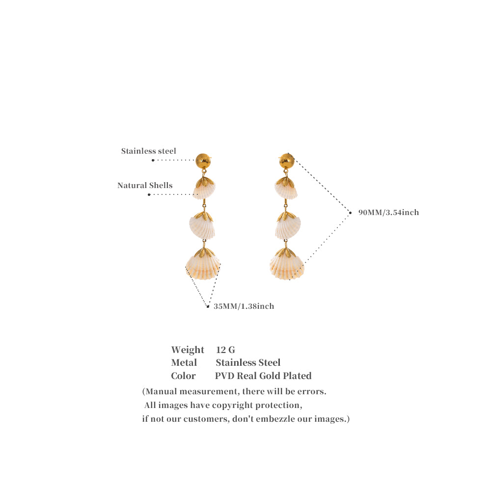 Natural Shell Drop Hangings