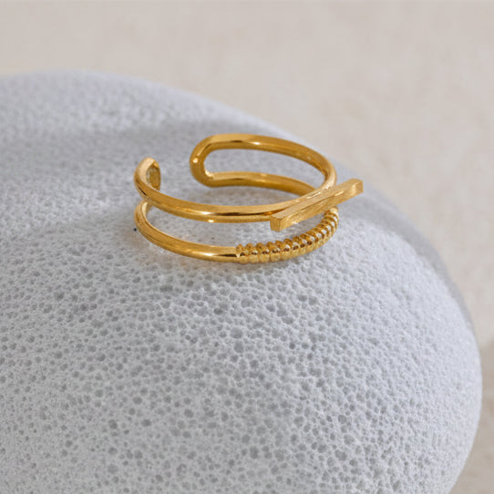 Duo Open Band Ring