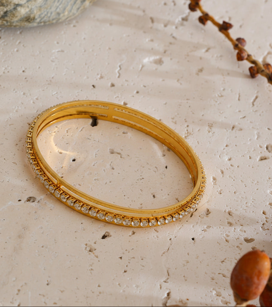 Dual Rail Crystal Bracelet