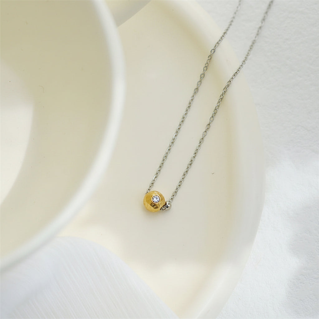 Celestial Duo Sphere Necklace