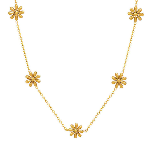 Five Daisy Necklace