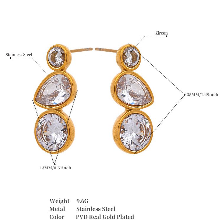 Trinity Crystal Drop Hangings