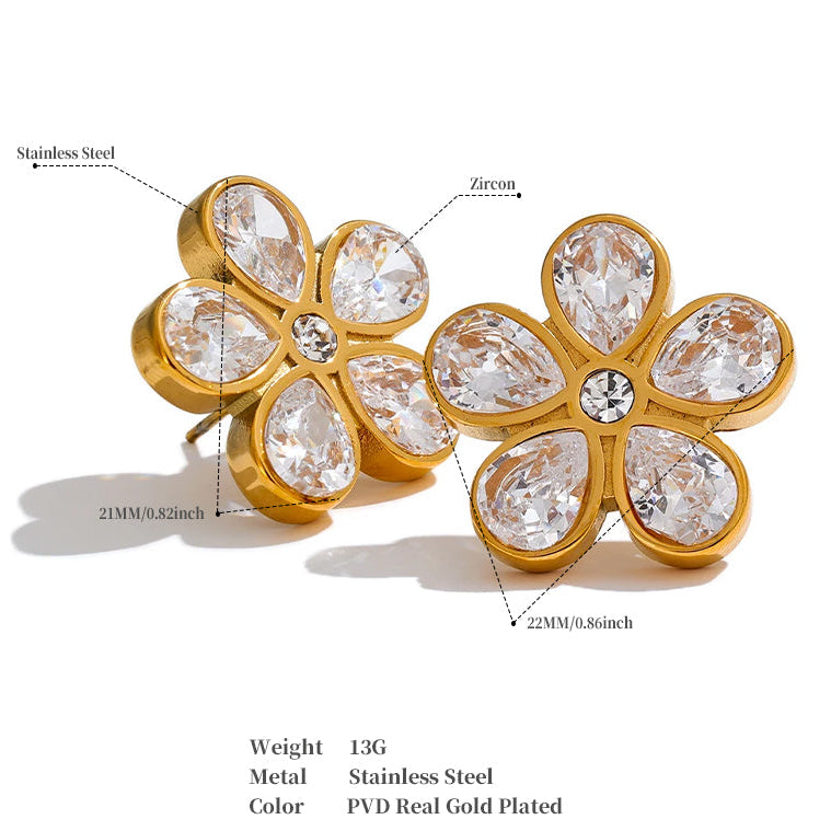 Daisy Petal Studs