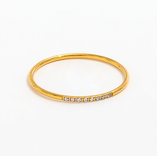 Pavé CZ Eternity Band Ring