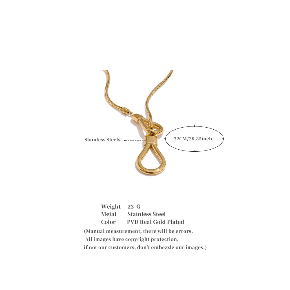 Hook & Loop Snake Chain Necklace