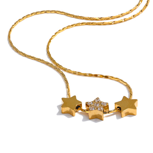 Five Star Cluster Necklace