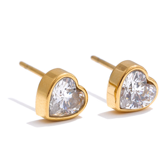 Tender Hearts Crystal Studs