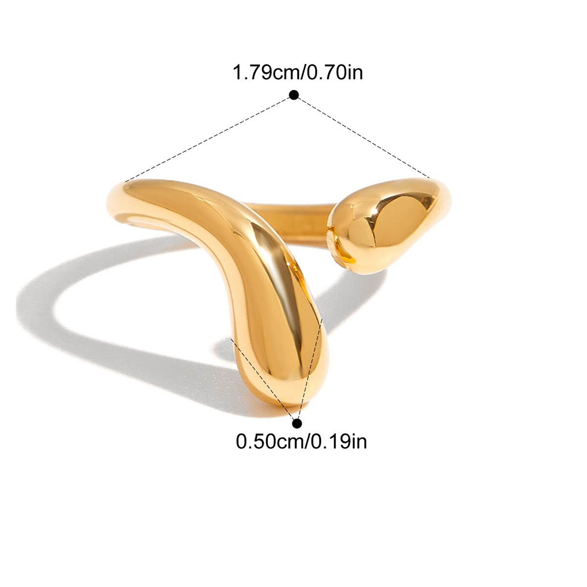 Classic Wave Open Ring