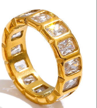 Eternity Crystal Banded Ring
