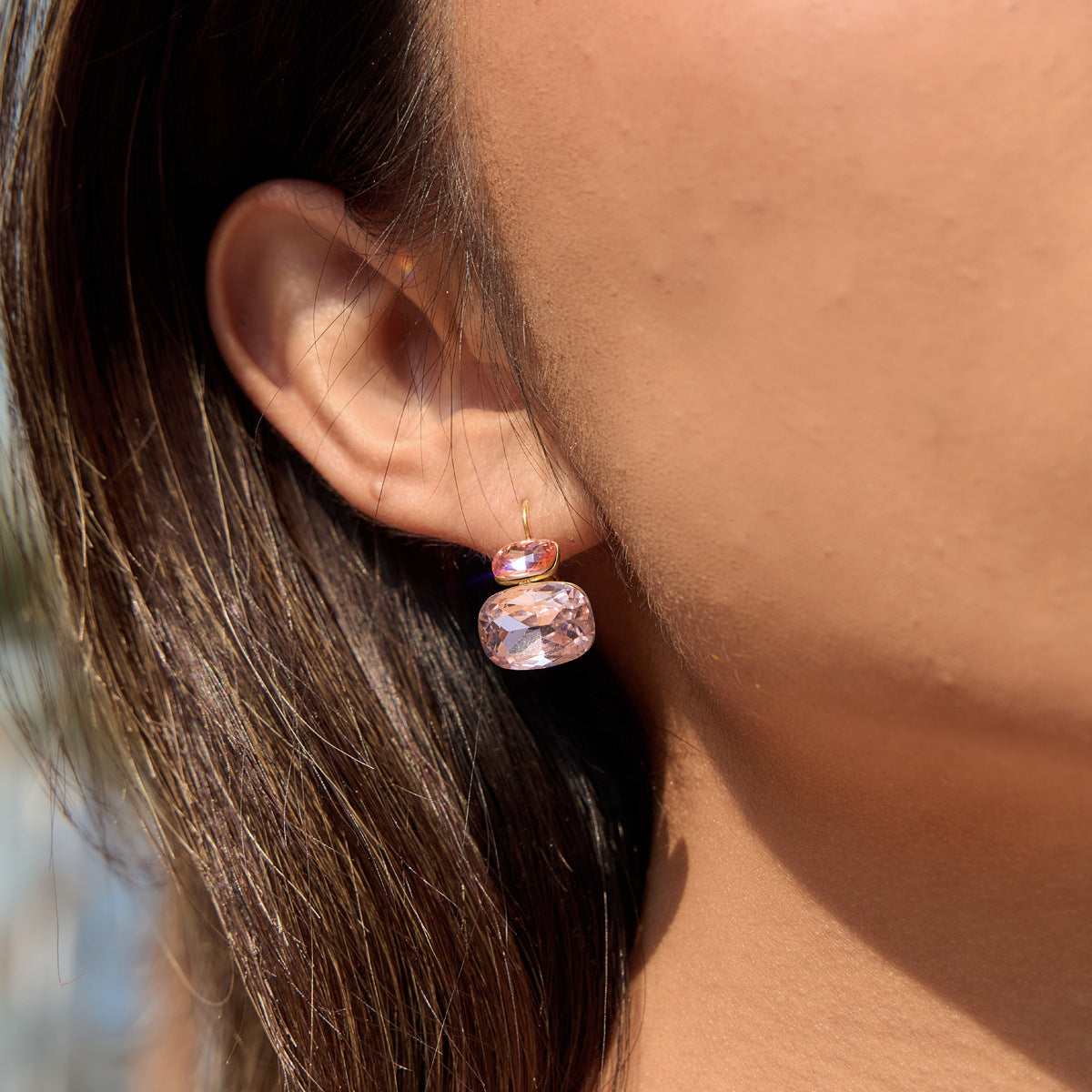 Double Cushion Crystal Hangings