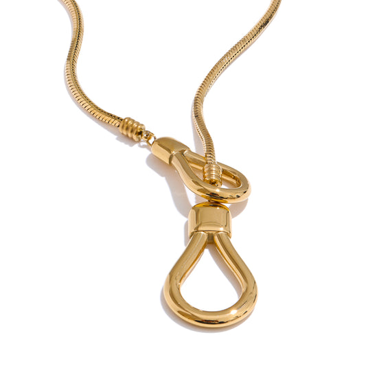 Hook & Loop Snake Chain Necklace