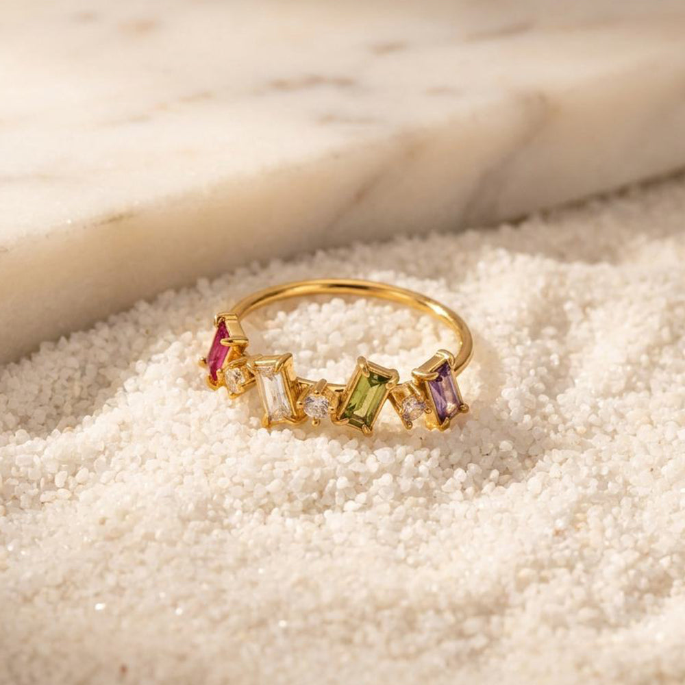 Quadra Mosaic Crystal Ring
