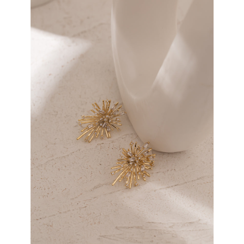 Starburst Zircon Studs