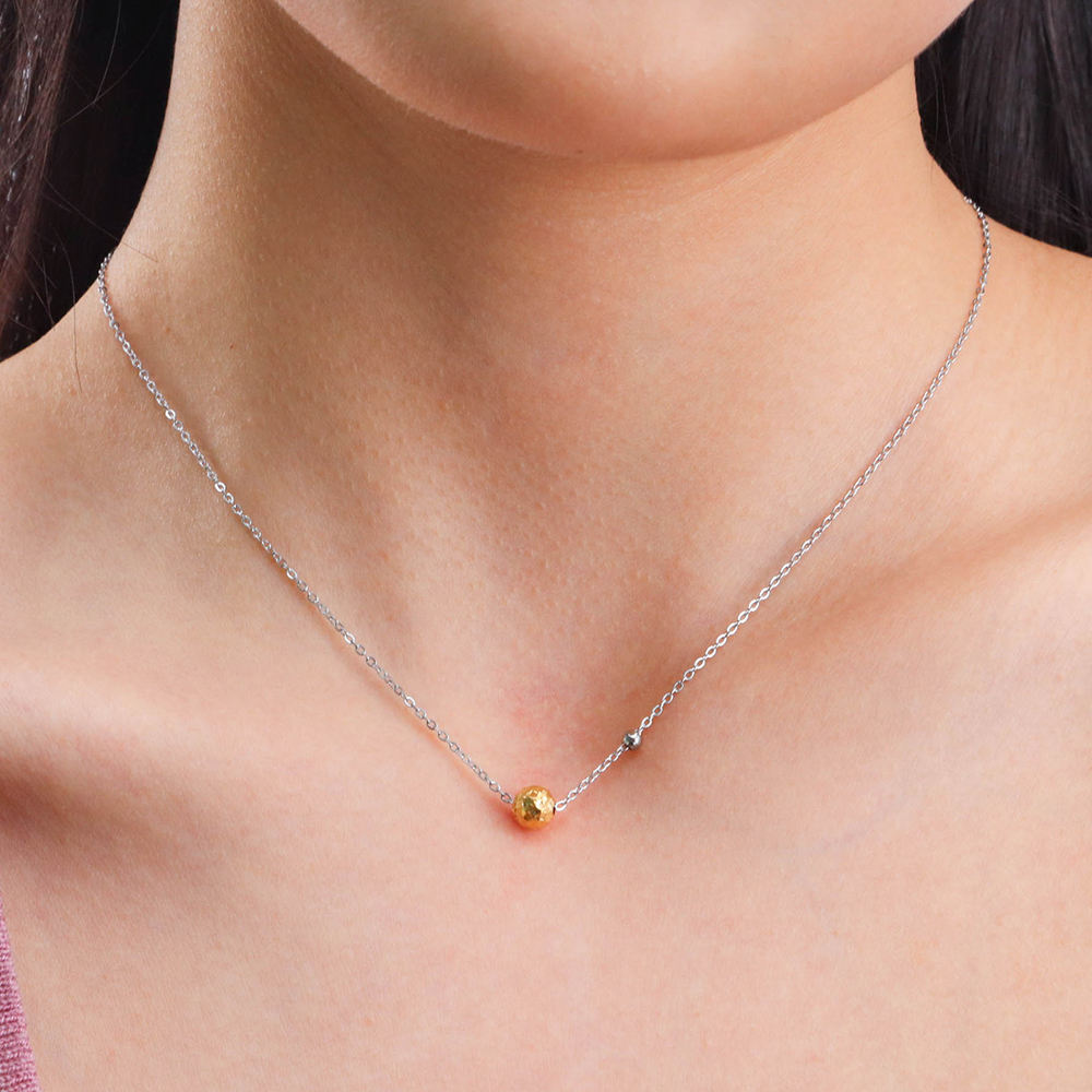 Celestial Duo Sphere Necklace