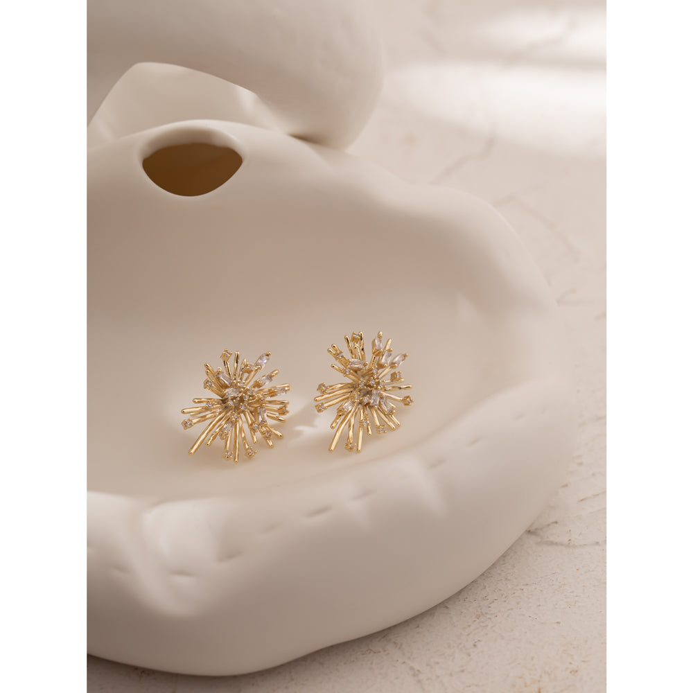 Starburst Zircon Studs