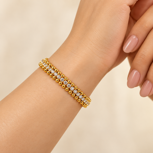 Golden Dew Zircon Bracelet