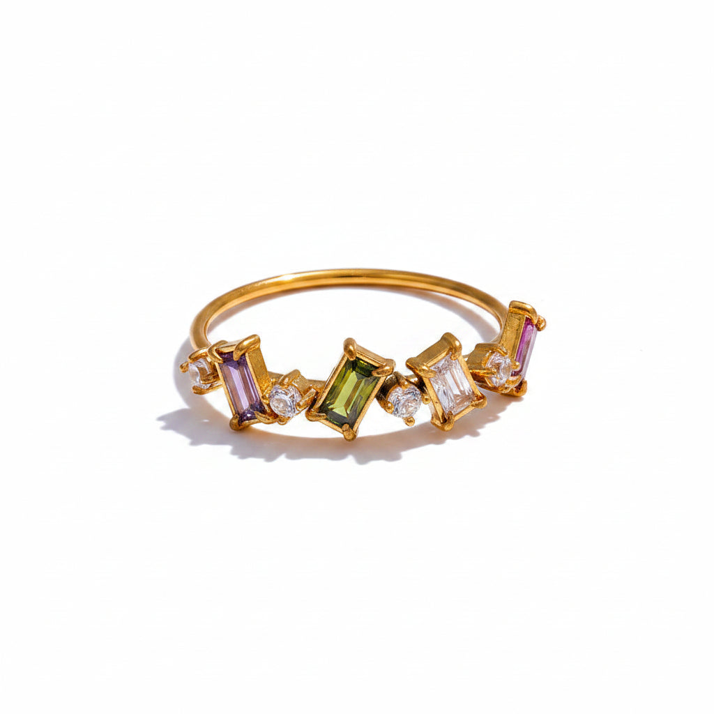 Quadra Mosaic Crystal Ring