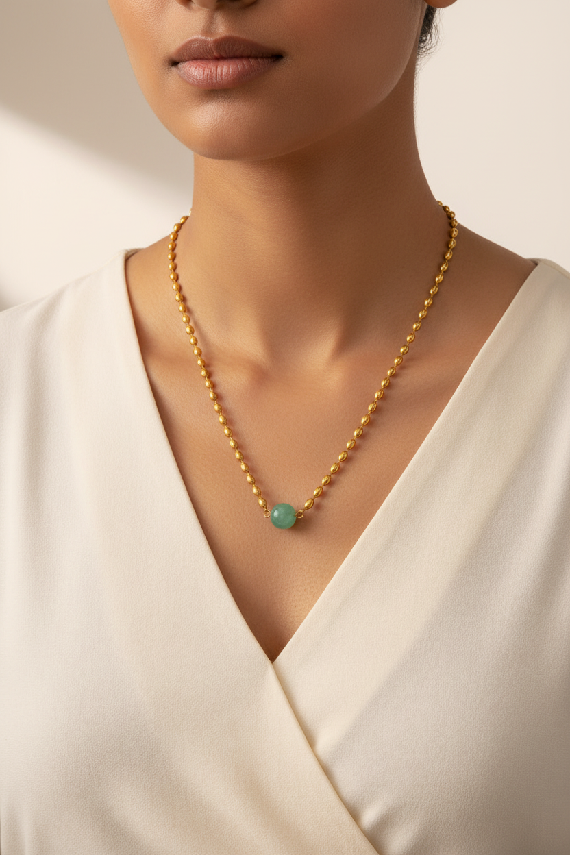 Jade Orbit Necklace